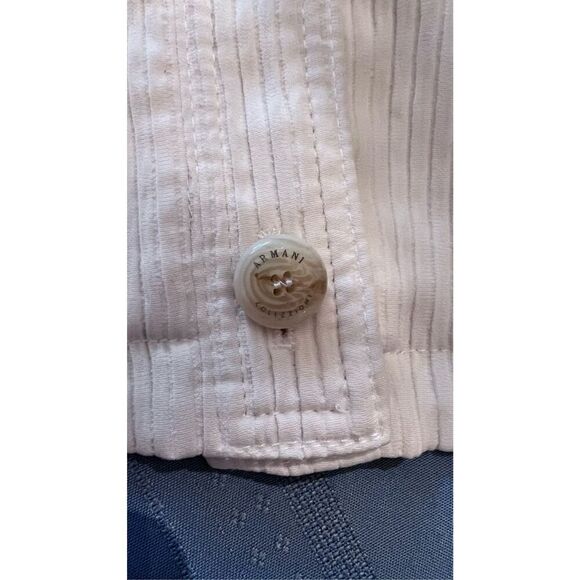 ARMANI COLLEZIONI WHITE BOLERO BLAZER JACKET 3/4 SLEEVES SZ 8 - Picture 7 of 11